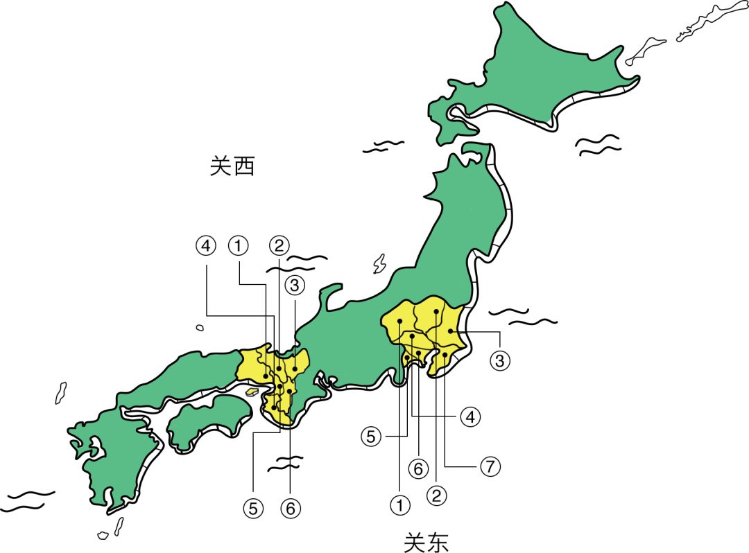 说到日本的地理区划,关西与关东这两大地区是必然要提及的,伴随着