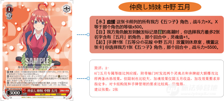 发售卡评 Ss众评五等分 五月 旅法师营地 发售卡评 Ss众评五等分 五月 旅法师营地